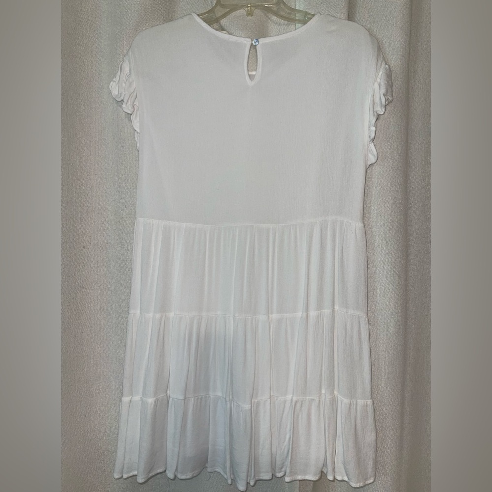 White Ruffle Dress - Picture 2 of 2